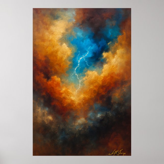 Eye of The Storm Abstract Poster (Front)