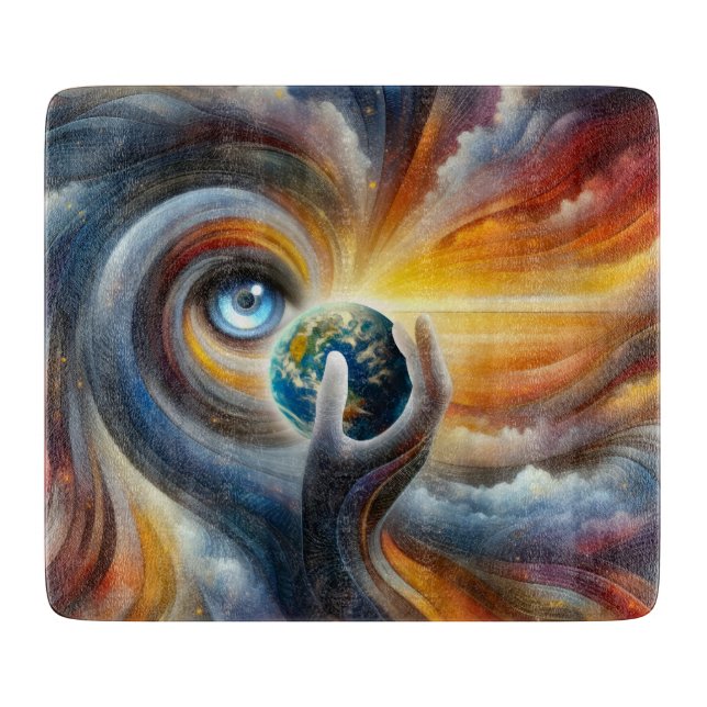 Eye of the Storm Cutting Board (Front)