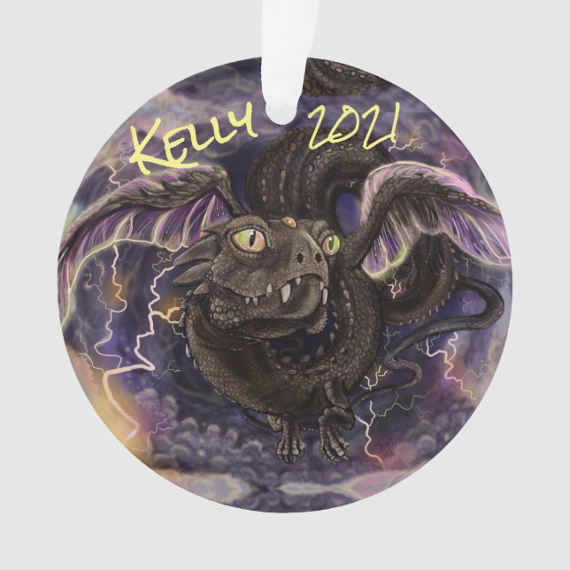 Eye of the Storm Dragon  Ornament (Front)