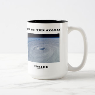 Eye Of The Storm Inside Hurricane's Eye Two-Tone Coffee Mug