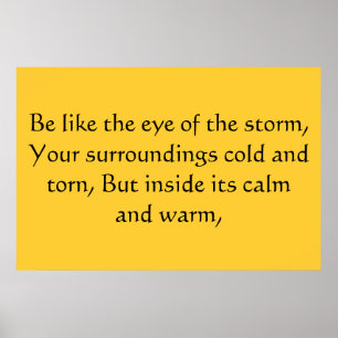 Eye of the storm poster