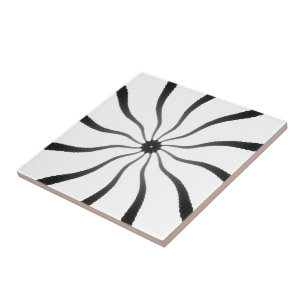 Eye Of The Sun Dial Clock Tile