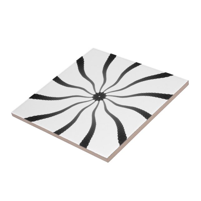 Eye Of The Sun Dial Clock Tile (Side)