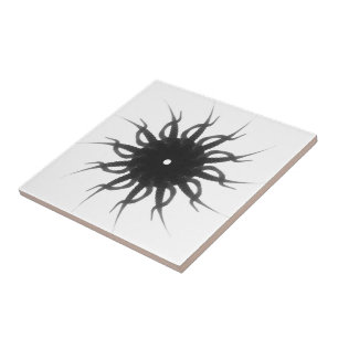 Eye Of The Sun Dial Clock Tile