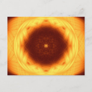 Eye of the Sun Mandala Postcard