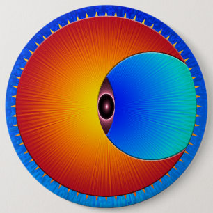 Eye Of The Sun Round Button