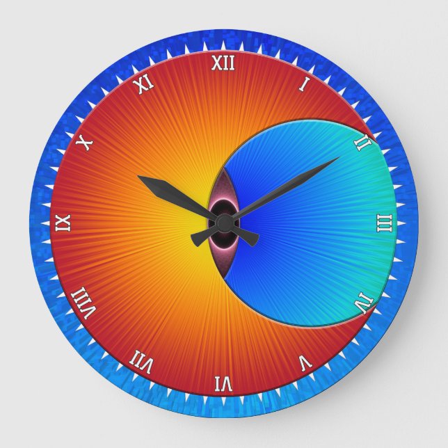 Eye Of The Sun  Round Wall Clock (Front)