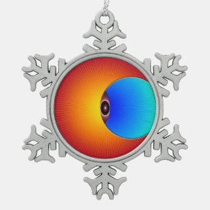 Eye Of The Sun Snowflake Ornament