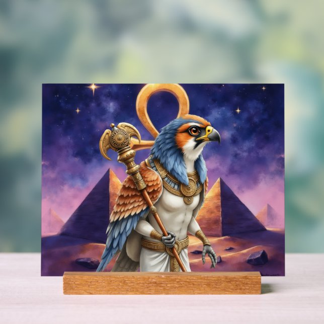 Eye of the Sun – The Eternal Falcon of the Desert  Acrylic Sign (Neutral)