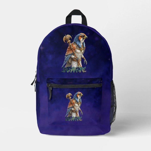 Eye of the Sun – The Eternal Falcon of the Desert  Printed Backpack (Front)