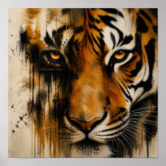 Eye Of The Tiger By Art Logo 2026 Poster