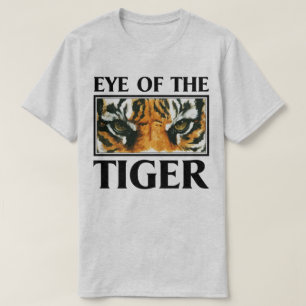 Eye Of The Tiger Motivational Animal Slogan Tee