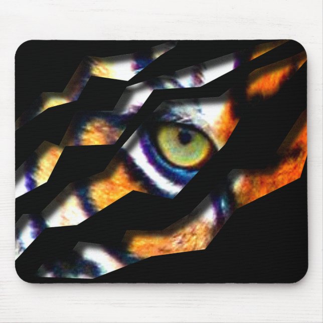 Eye Of The Tiger Tear Through Mouse Mat (Front)