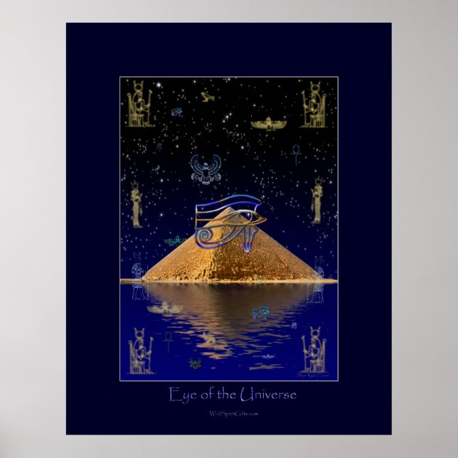 Eye of the Universe Egyptian Art Poster (Front)