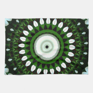 Eye of the White Magnolia Tea Towel
