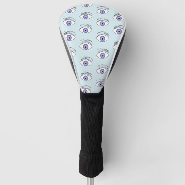 Eye on blue golf head cover (Front)