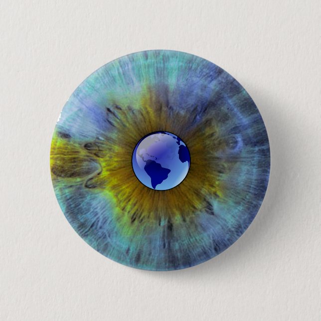 Eye On Earth 6 Cm Round Badge (Front)