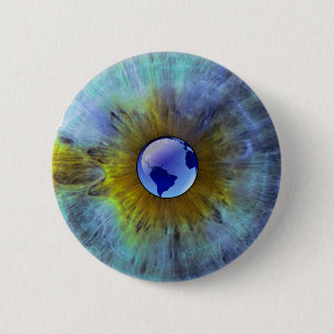 Eye On Earth 6 Cm Round Badge