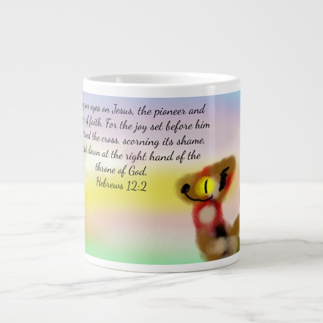eye on jesus large coffee mug (Front)