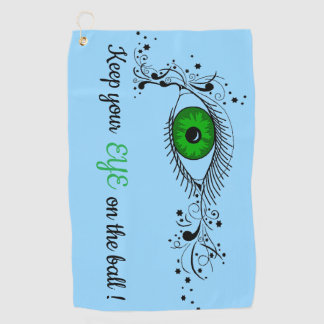 Eye On The Ball Golf Towel