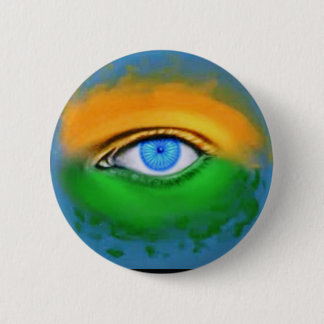 Eye on the prize 6 cm round badge