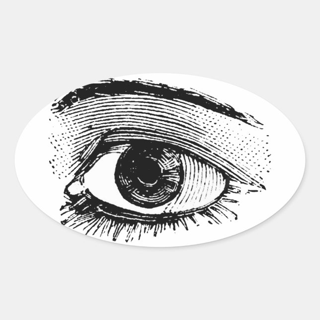 Eye Oval Sticker (Front)