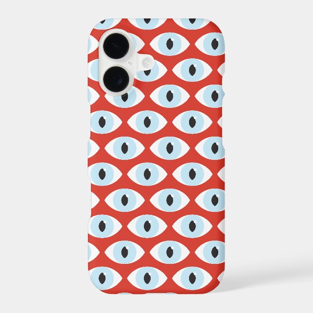 Eye Pattern iPhone Case | Vermilion (Back)