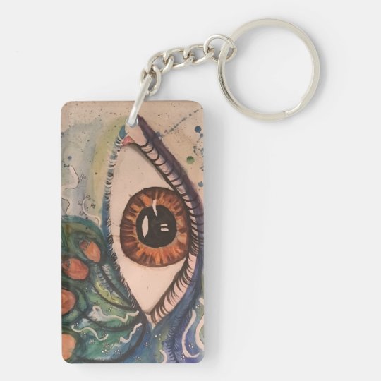 eye print on keychain