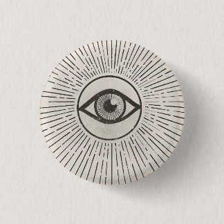 Eye Retro Space Art 3 Cm Round Badge