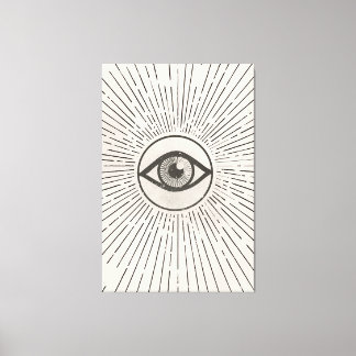 Eye Retro Space Art Canvas Print