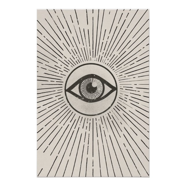 Eye Retro Space Art Poster (Front)