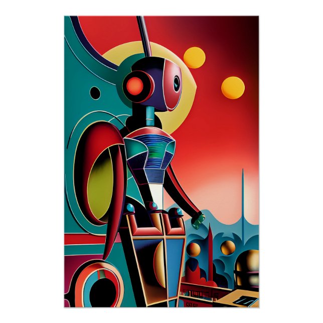 Eye Robot - Ken Gauge Surreal Art Poster (Front)