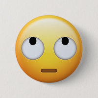 Eye Roll Emoji Pin