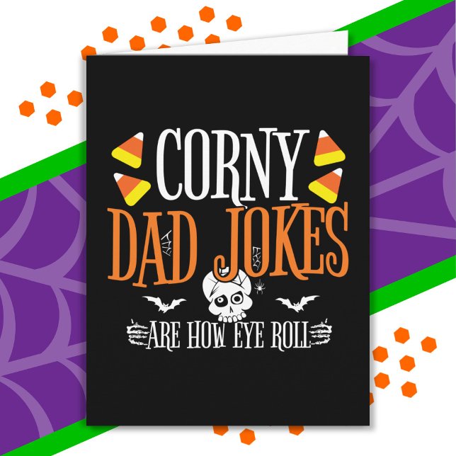 Eye Roll Joke Halloween Corny Dad Jokes Halloween Card (Creator Uploaded)