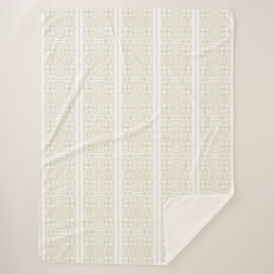 Eye-Rolling Beauty Wodaabe Geometric Sherpa Blanket