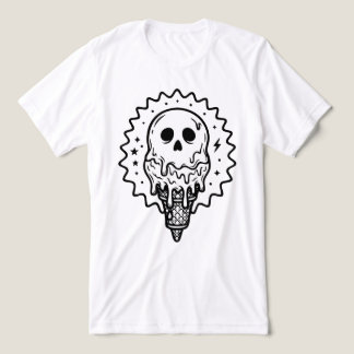 eye scream ghost Tri-Blend shirt