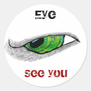 Eye, See you Classic Round Sticker