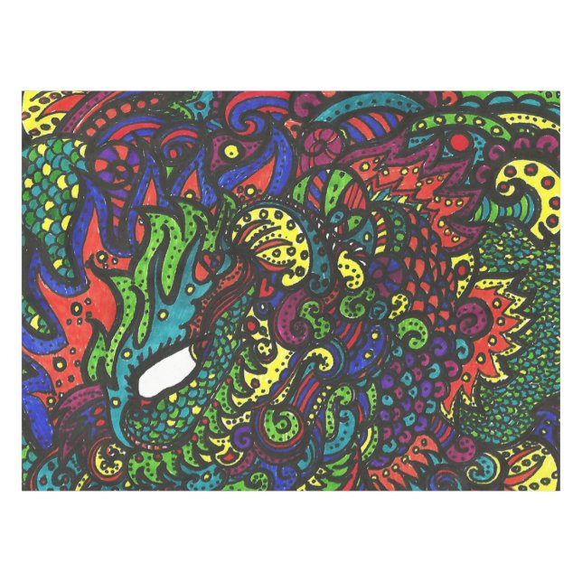 Eye See You Magic Eye Tablecloth (Front (Horizontal))