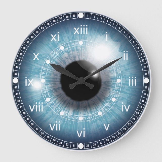Eye See You Personalised Acrylic Wall Clock (Front)