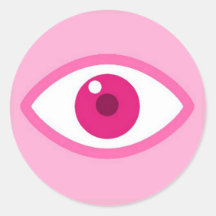 Eye See You Pink Sticker