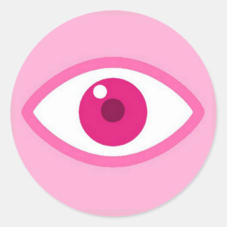 Eye See You Pink Sticker