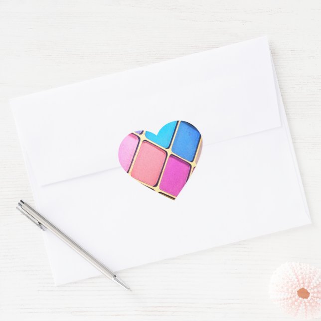 Eye Shadow Heart Sticker (Envelope)