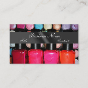 Eye Shadow Nail Polish Palete Make Up Artist Business Card