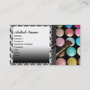 Eye Shadow Palete Make Up Artist Business Card