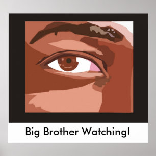 eye_shape_1, Big Brother Watching! Poster