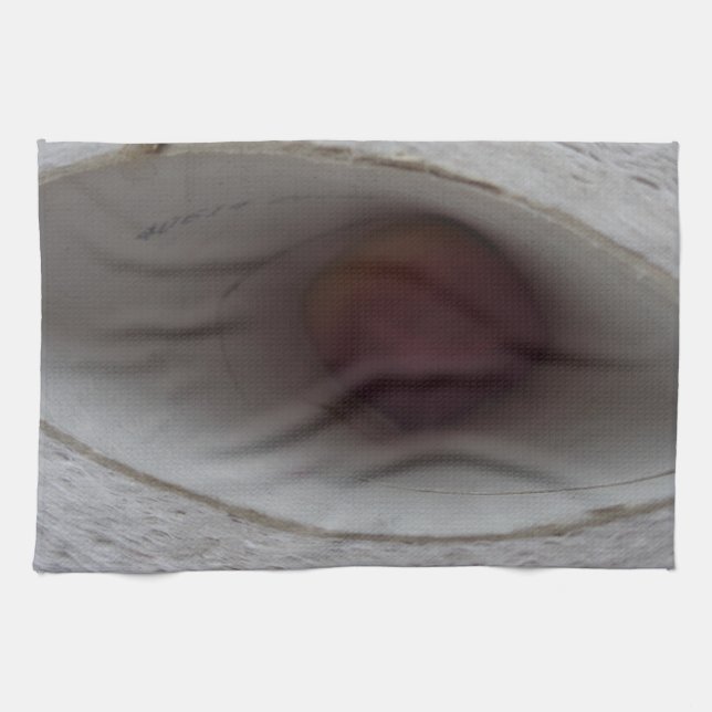 eye shaped hole, made of paper tea towel (Horizontal)
