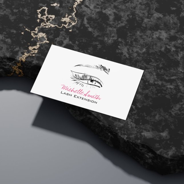 Eye Sketch Mascara Lash Extension Business Card (Creator Uploaded)