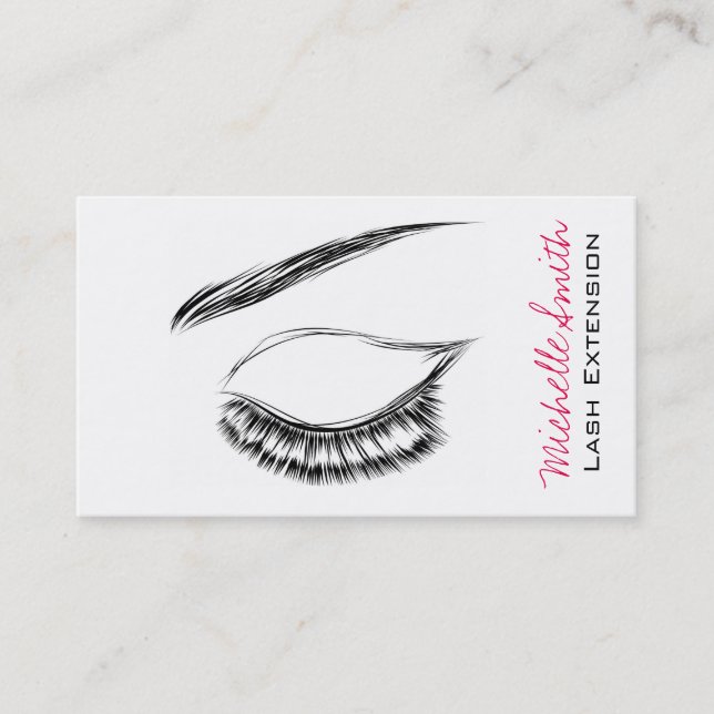 Eye Sketch Mascara Lash Extension Business Card (Front)