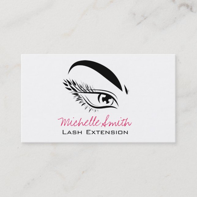Eye Sketch Mascara Lash Extension Business Card (Front)