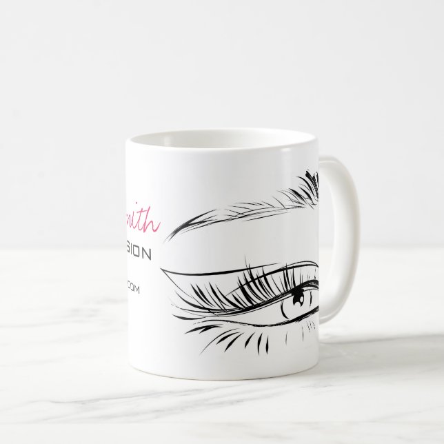 Eye Sketch Mascara Lash Extension Coffee Mug (Front Right)